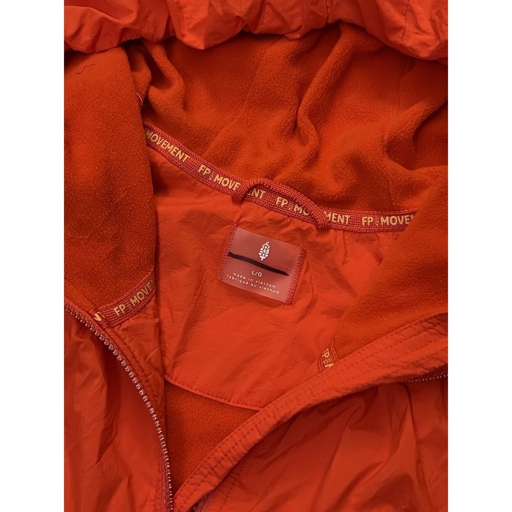 Free People Movement Explore More Fleece Jacket Blood Orange Women's Size Large - Picture 4 of 9